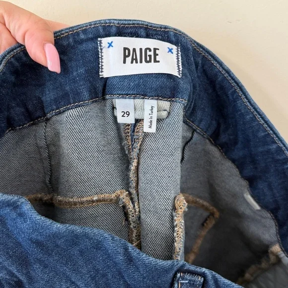 PAIGE Dion High Rise Bootcut Cargo Jeans in Gracielou Size 29
